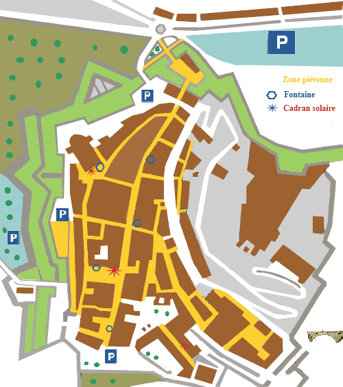Plan de la Cité Vauban à Briançon