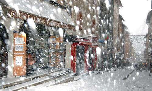 Grande rue ou Grande Gargouille à Briançon