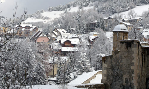Une échauguette de la Cité Vauban à Briançon.