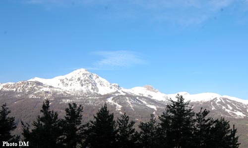 Le Prorel (2572m) à Serre Chevalier dans les Hautes Alpes.