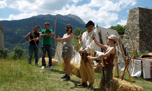 Les fossés de la cité Vauban à Briançon.