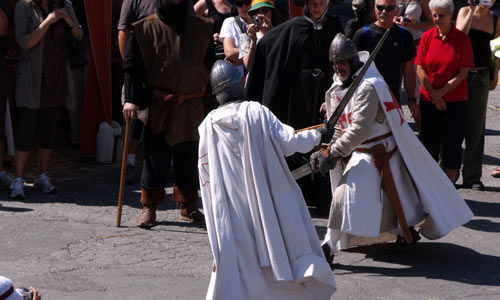 Des Chevaliers à Briançon.
