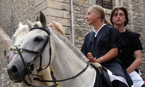 Des Cavaliers à Briançon.