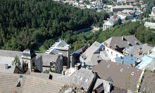 Briançon vu du Fort du Chateau.