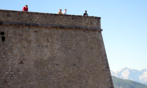 Les remparts de la cité Vauban de Briançon.