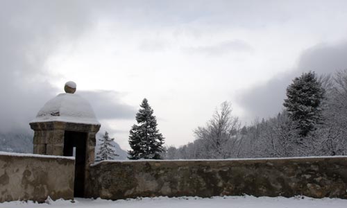 Une échauguette de la cité Vauban à Briançon.