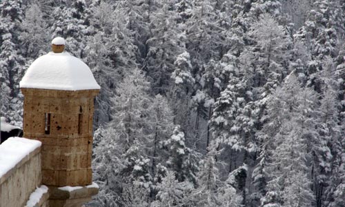 Une échauguette de la cité Vauban à Briançon.