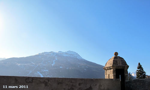 Le Prorel (2572m) au dessus de Briançon.
