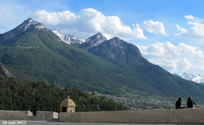 Le pic du Mélézin (2680m) au dessus de Briançon