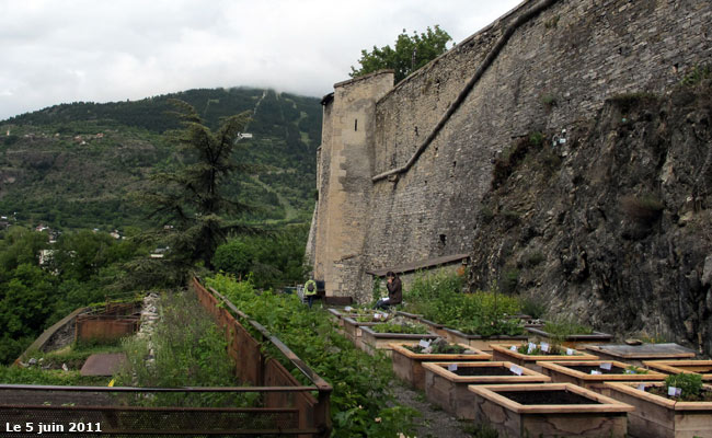 Le jardin du Gouverneur à Briançon.