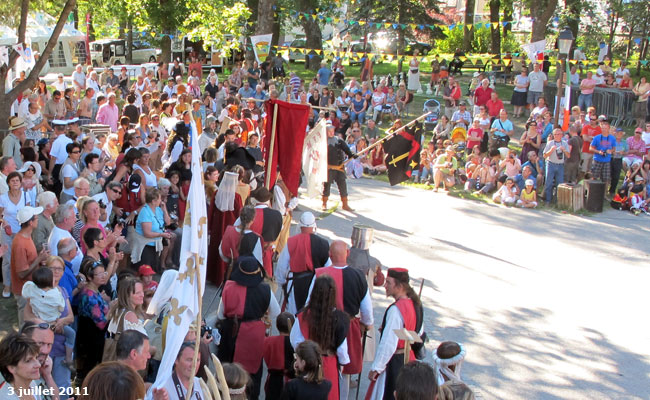 La fête médiévéle de juillet 2011 à Briançon.