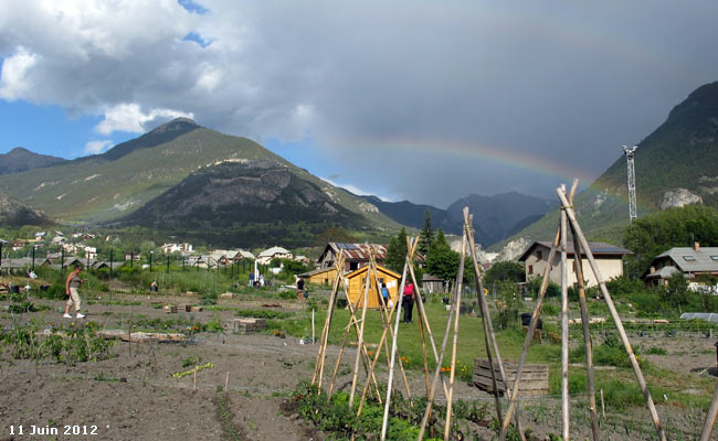 Des jardins potagés à Briançon.