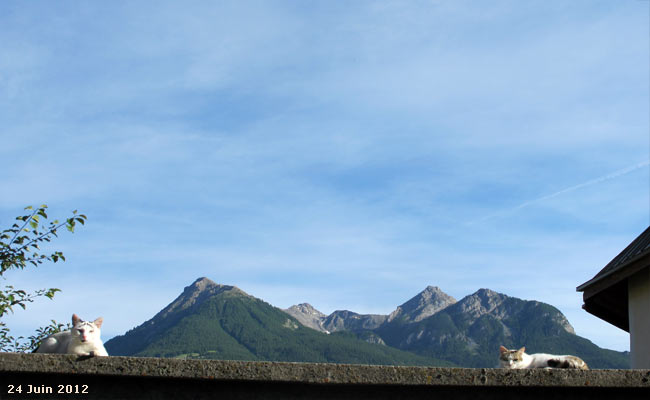 Le pic du Mélézin (2680m) au dessus de Briançon.