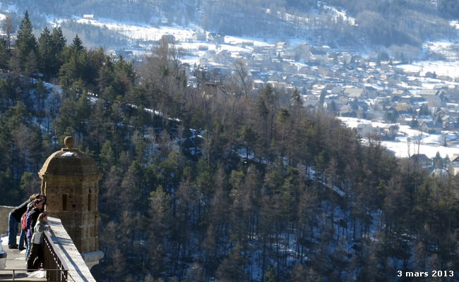 Une guérite de la Cité Vauban à Briançon.