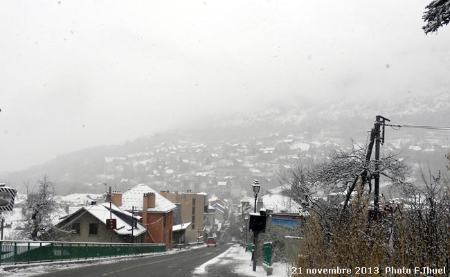 Avenue de la République à Briançon.