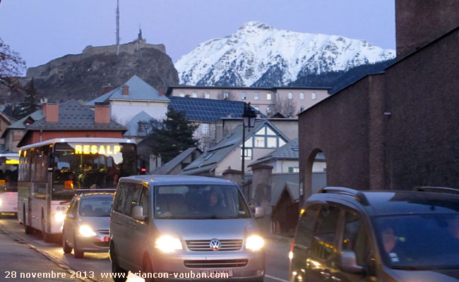 Avenue de la République à Briançon.