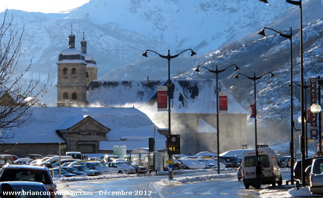 La route d' Italie à Briançon.