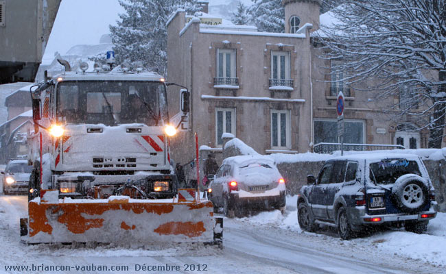 Avenue de la République ou "Chaussée" à Briançon.