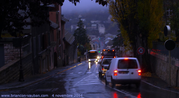 Avenue de la République à Briançon.