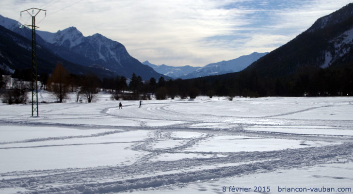 Les pistes de ski de fond dans la vallée de la Clarée.