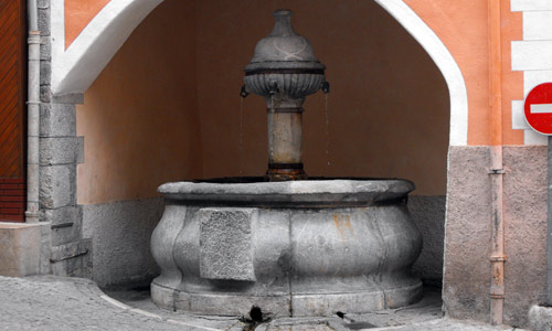 La fontaine François 1er dans la Grande Gargouille.