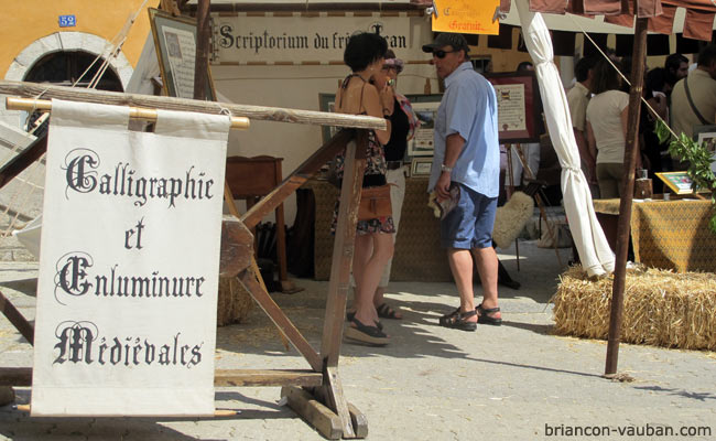 Exposition de parchemins et calligraphie du Frère Jean.