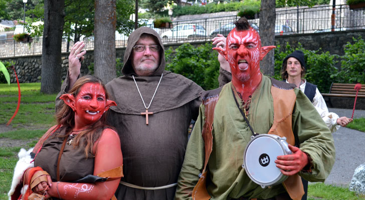 Musiciens dans la grande gargouille