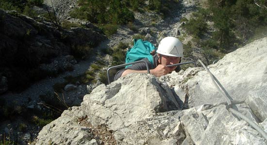 Via ferrata de la Croix de Toulouse à Briançon